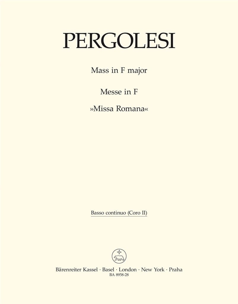 Mass in F major - Missa Romana
