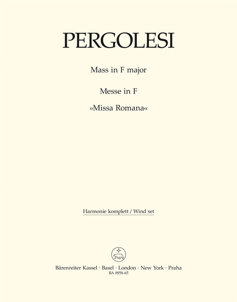 Mass in F major - Missa Romana