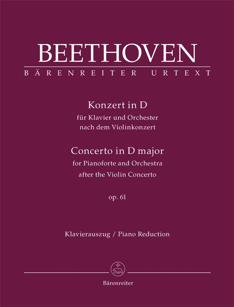 Concerto for Piano & Orch after the Violin Conc.