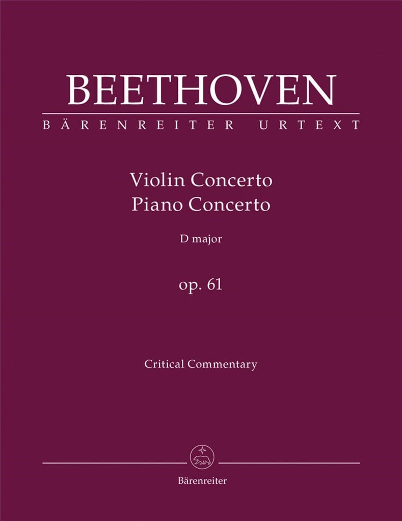 Concerto fur Violine und Orchester D-Dur op. 61