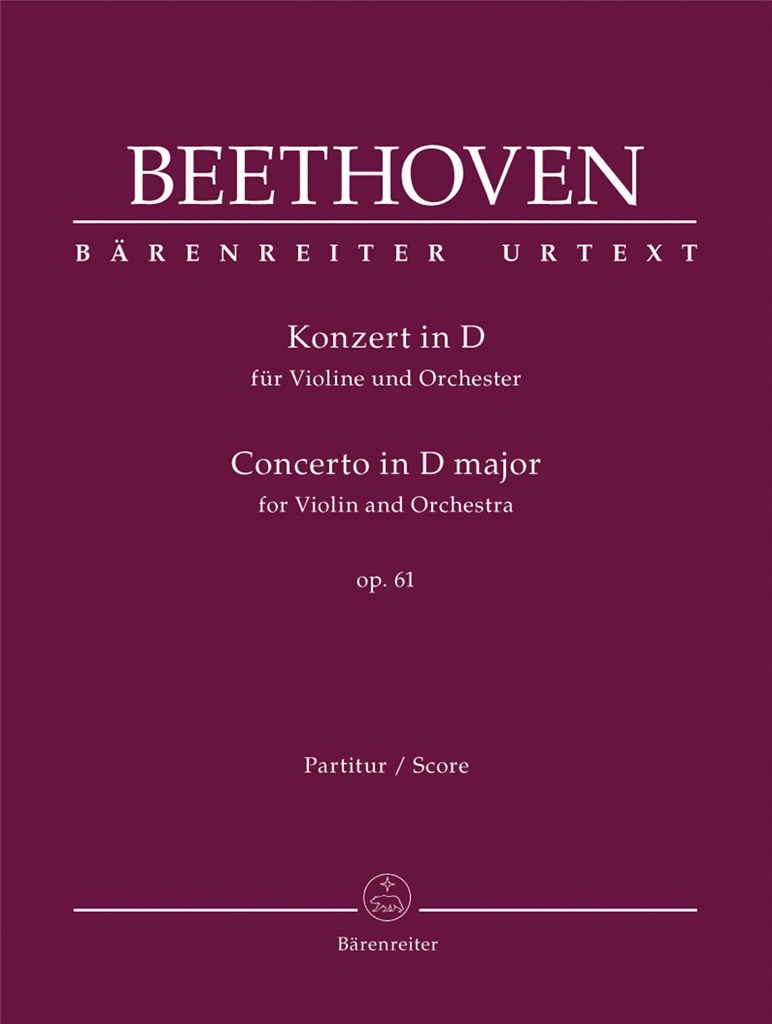 Concerto for Violin and Orchestra D major op. 61