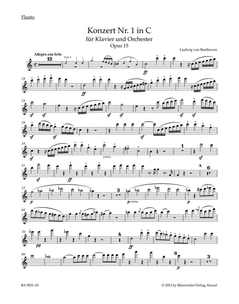 Concerto No. 1 C Major Op. 15