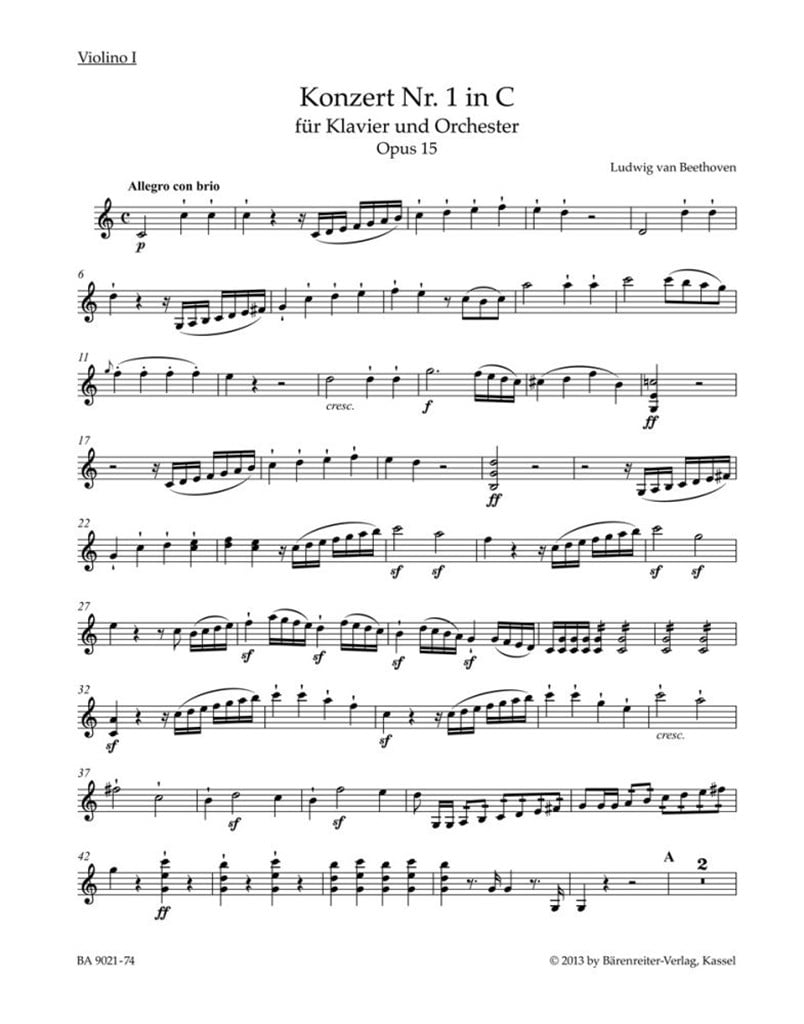 Concerto No. 1 C Major Op. 15