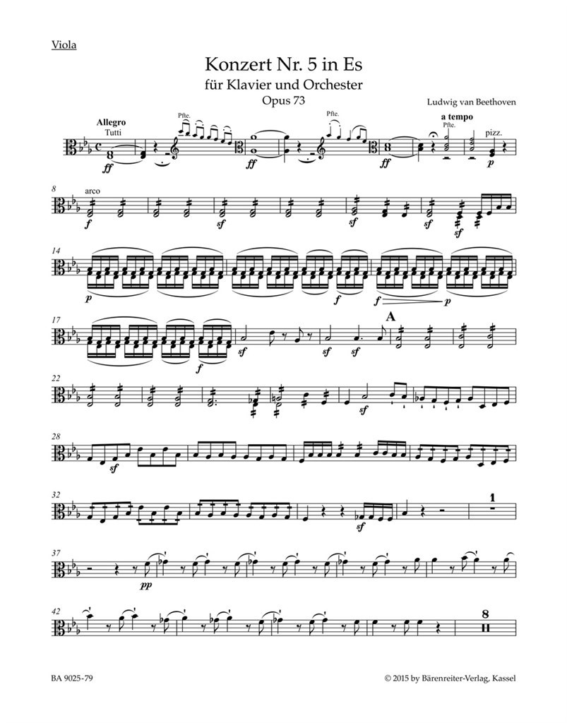 Concerto for Pianoforte and Orchestra Nr. 5 op. 73