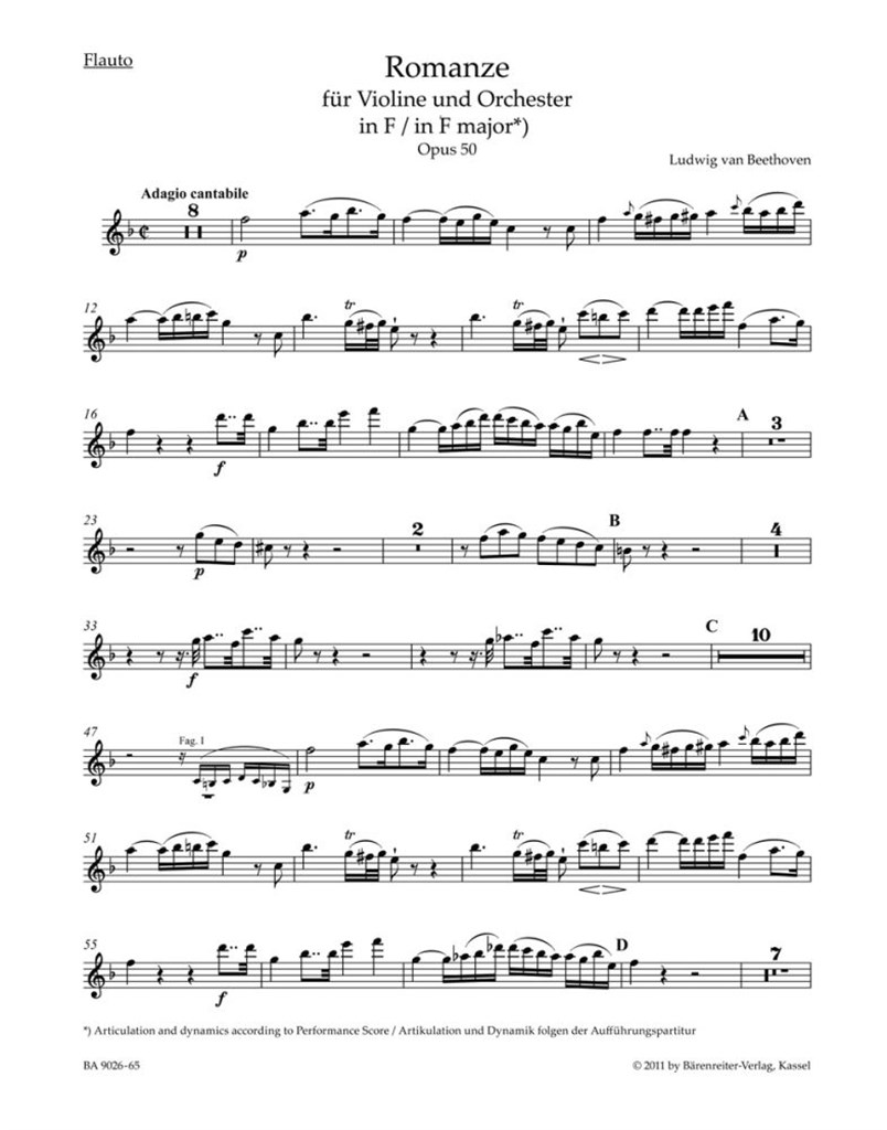 Romances in F major and G major