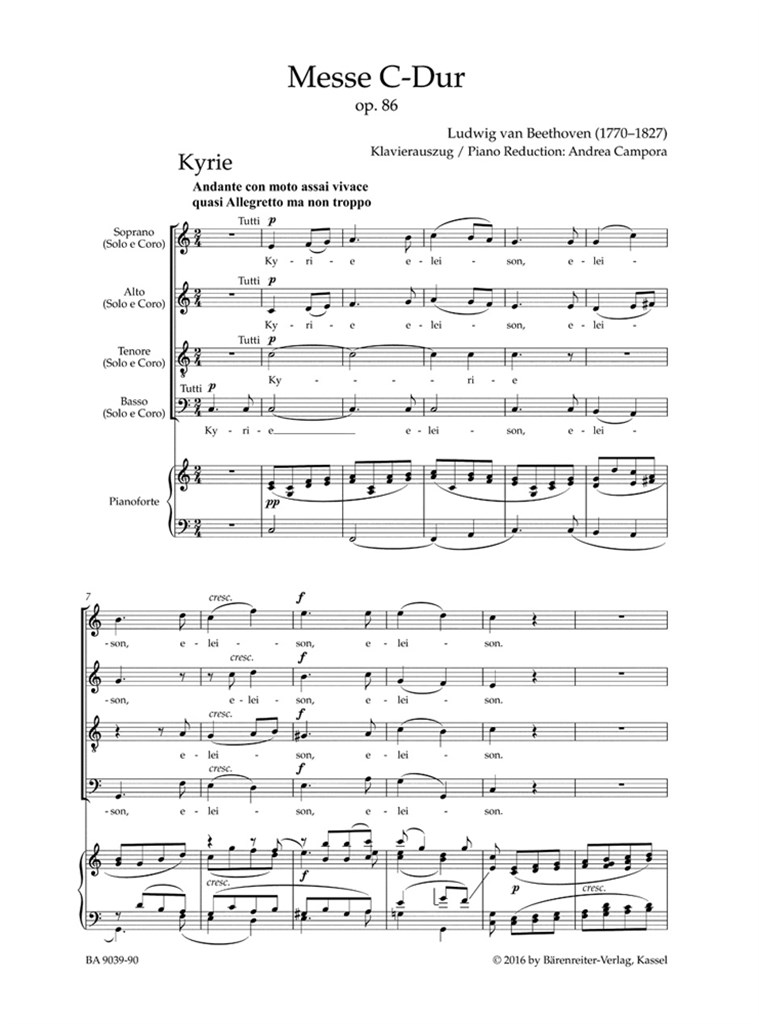 Messe C-Dur Opus 86