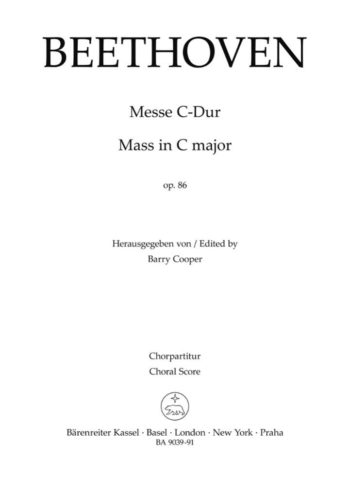 Mass in C major Op. 86