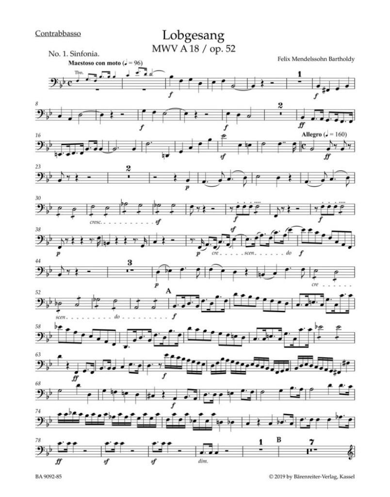 Lobgesang / Hymn of Praise op. 52 MWV A 18