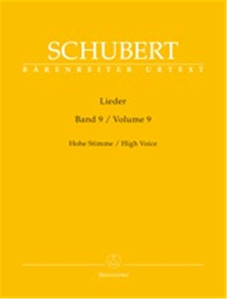 Lieder Volume 9 - High Voice