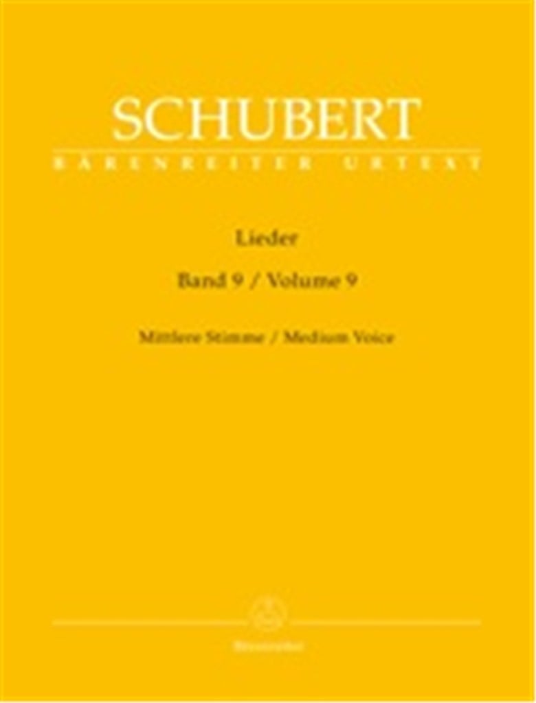 Lieder Volume 9 - Medium Voice