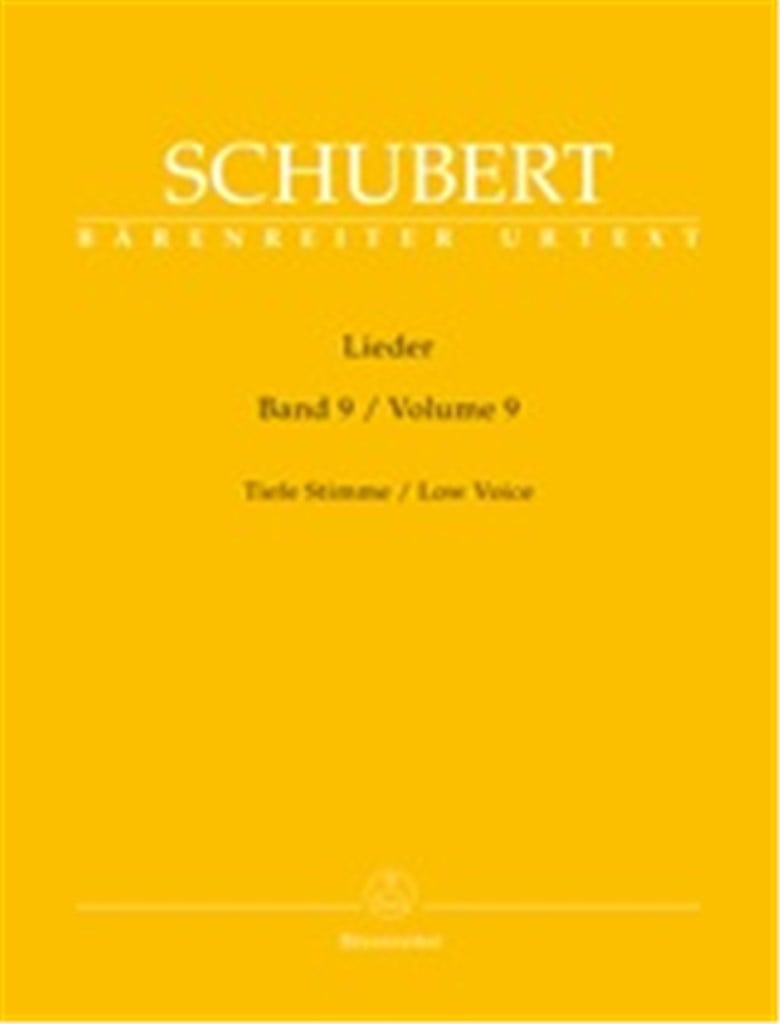 Lieder Volume 9 - Low Voice