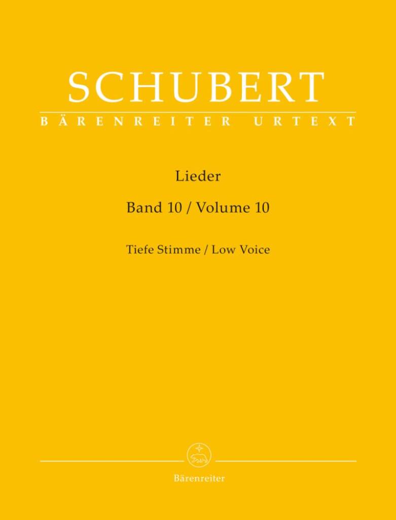 Lieder, Volume 10 for Low Voice
