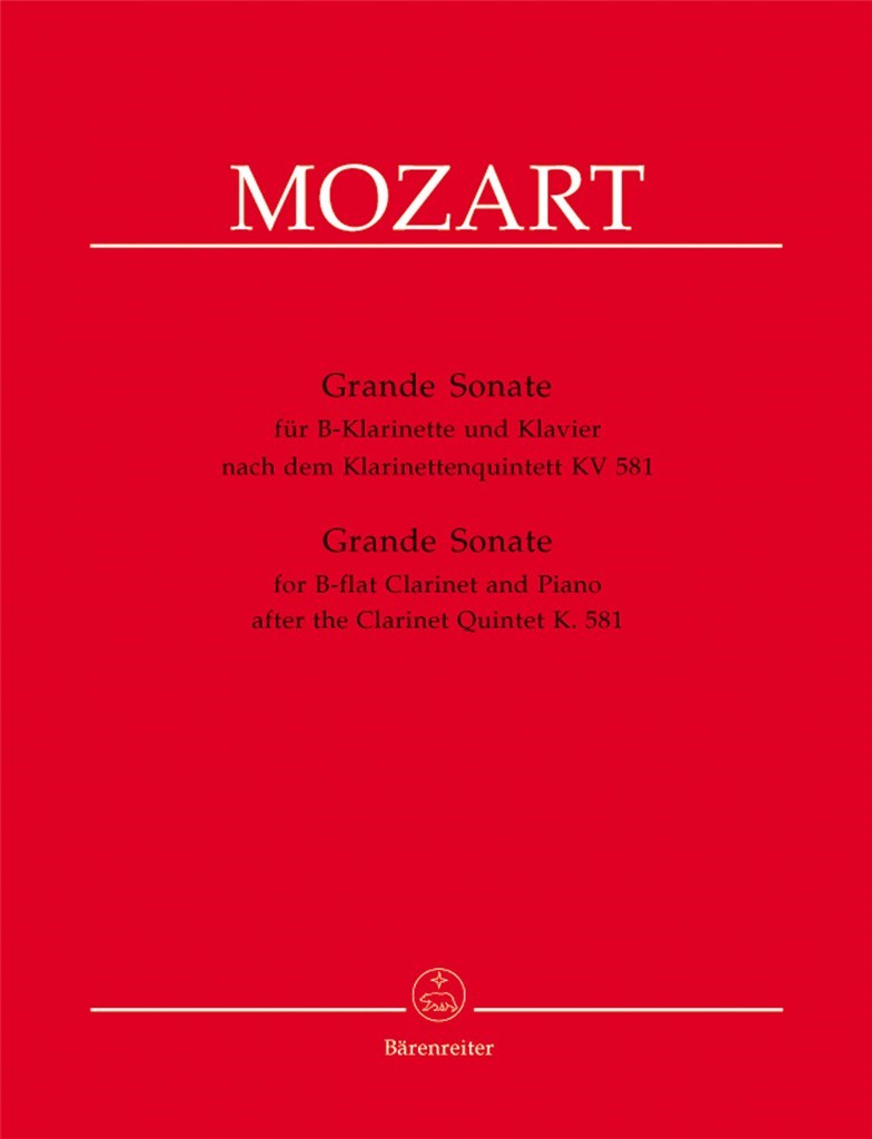 Grande Sonate for B flat Clarinet and Piano