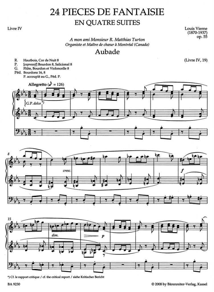 Orgelwerke 7/4 (Op.55)