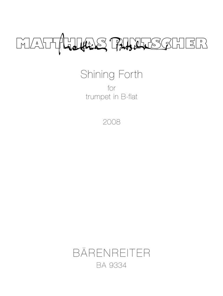 Shining Forth for trumpet in B-flat or C
