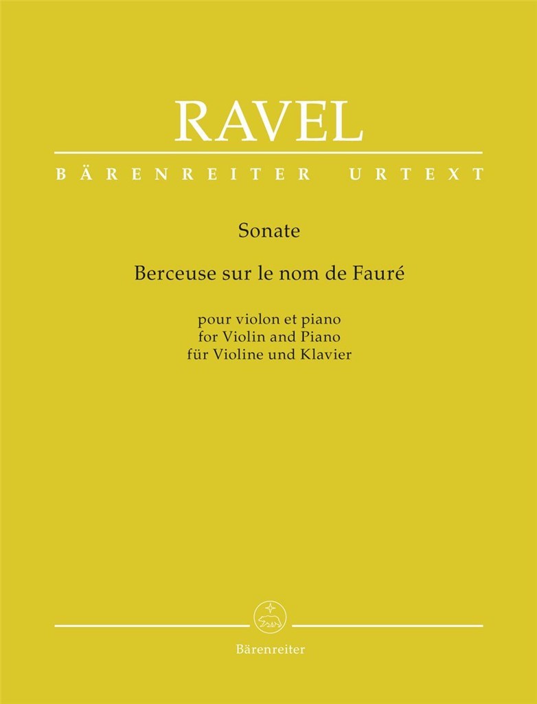 Sonata / Berceuse sur le nom de Fauré