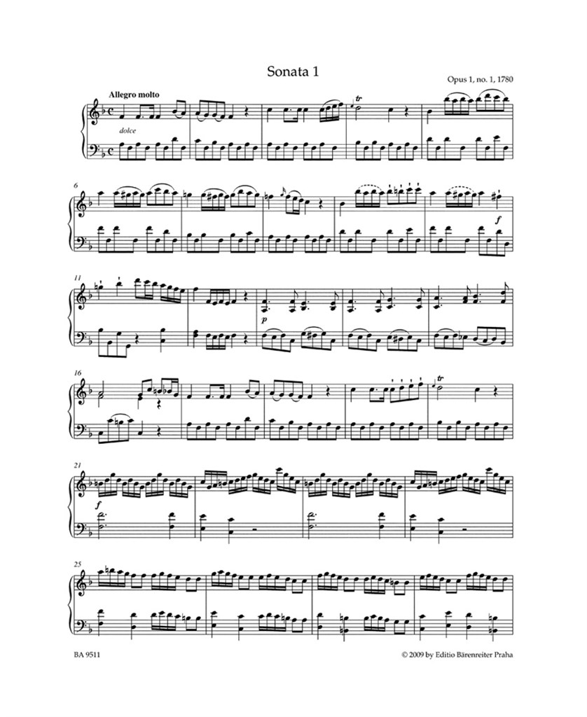 Samtliche Sonaten fur Clavier I