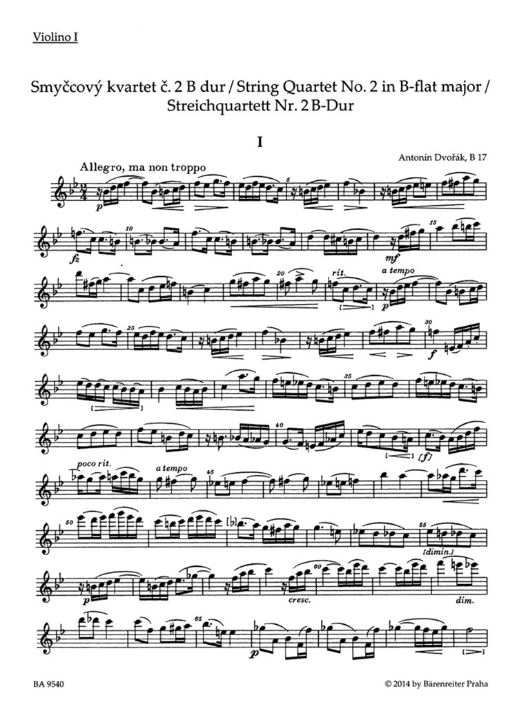 String Quartet no. 2 B-flat major B 17