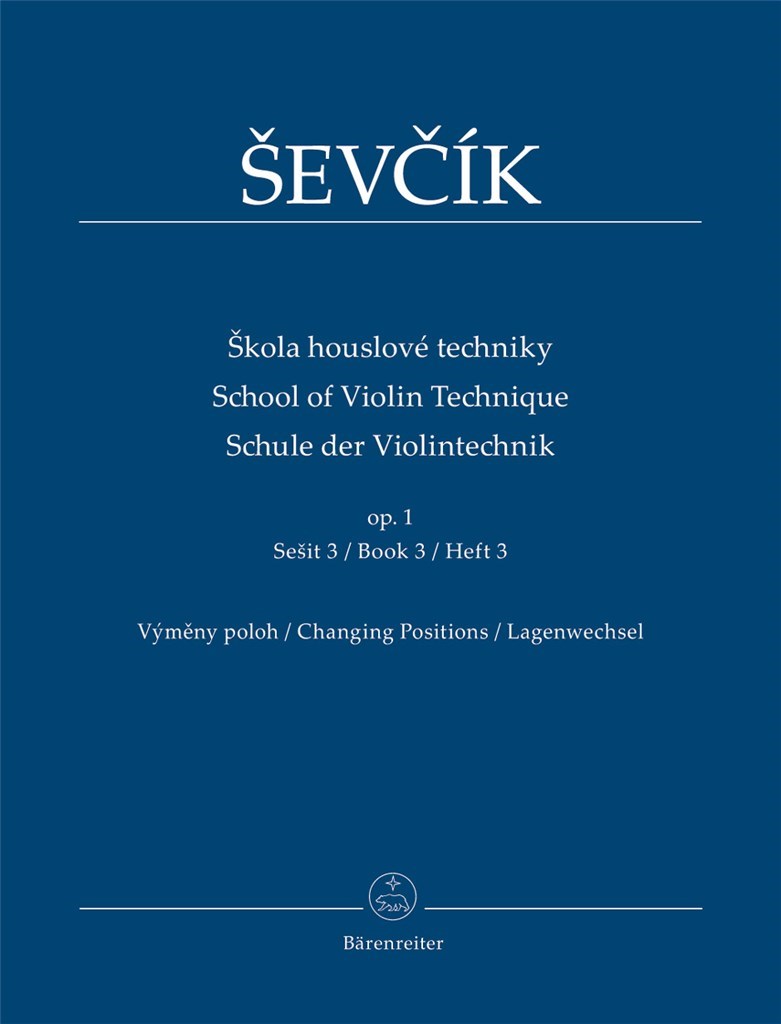 School Of Violin Technique Op. 1 (Libro 3 )