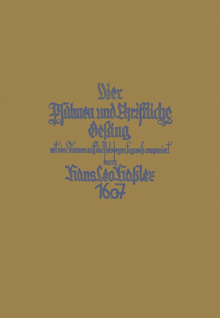 Psalmen und Christliche Gesang fugweis
