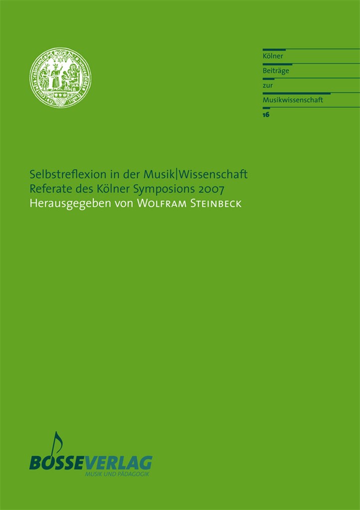 Selbstreflexion in der Musik/Wissenschaft
