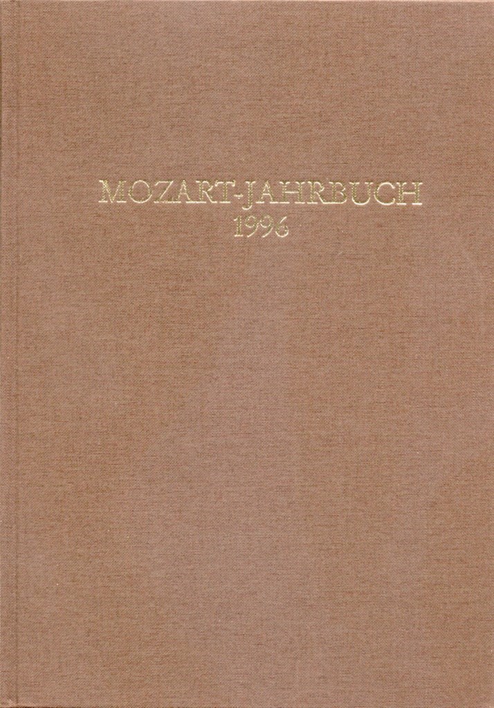 Mozart-Jahrbuch 1996