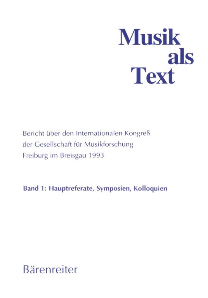 Musik als Text