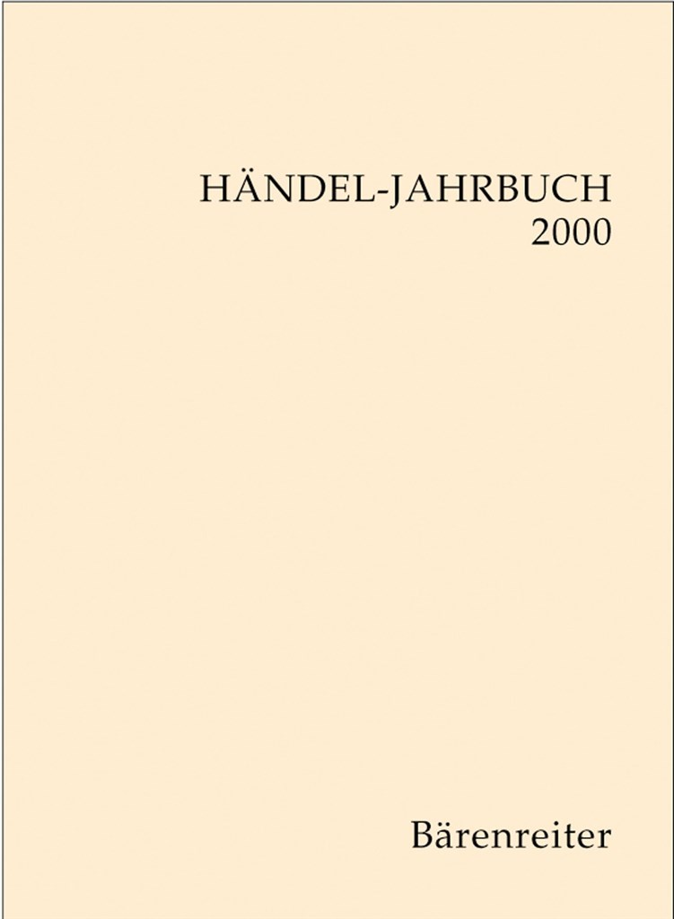 Handel-Jahrbuch 2000, 46. Jahrgang