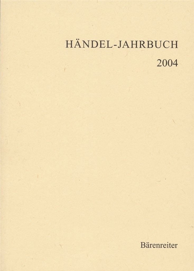 Handel-Jahrbuch 2004, 50. Jahrgang
