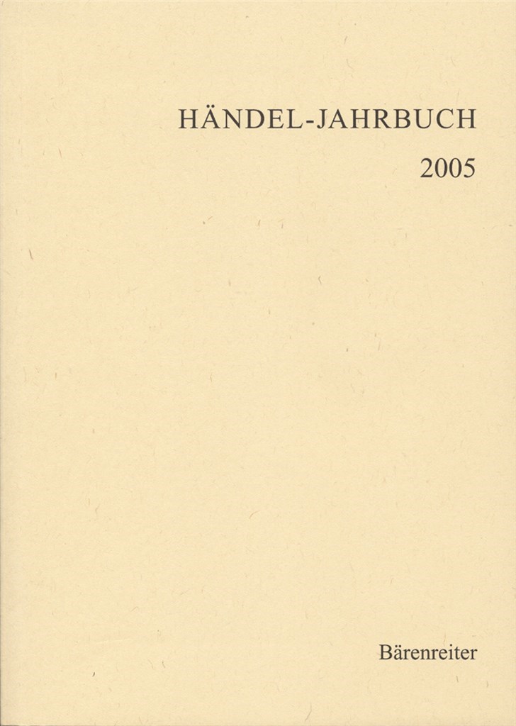 Handel-Jahrbuch 2005, 51. Jahrgang