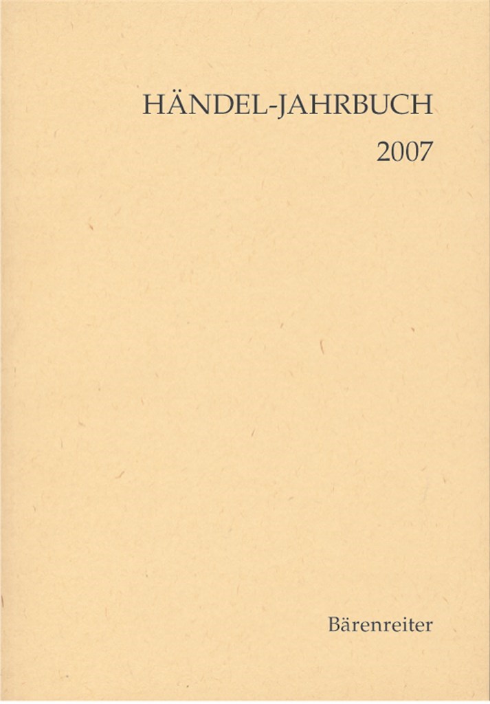 Handel-Jahrbuch 2007, 53. Jahrgang