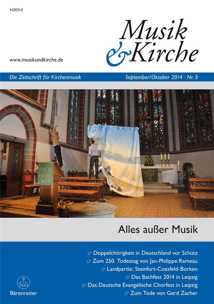 Musik & Kirche, Heft 5/2014