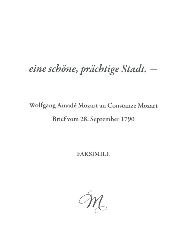 eine schöne, prächtige Stadt. –