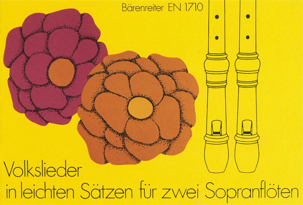 Volkslieder in leichten Satzen fur Sopranblockfl.