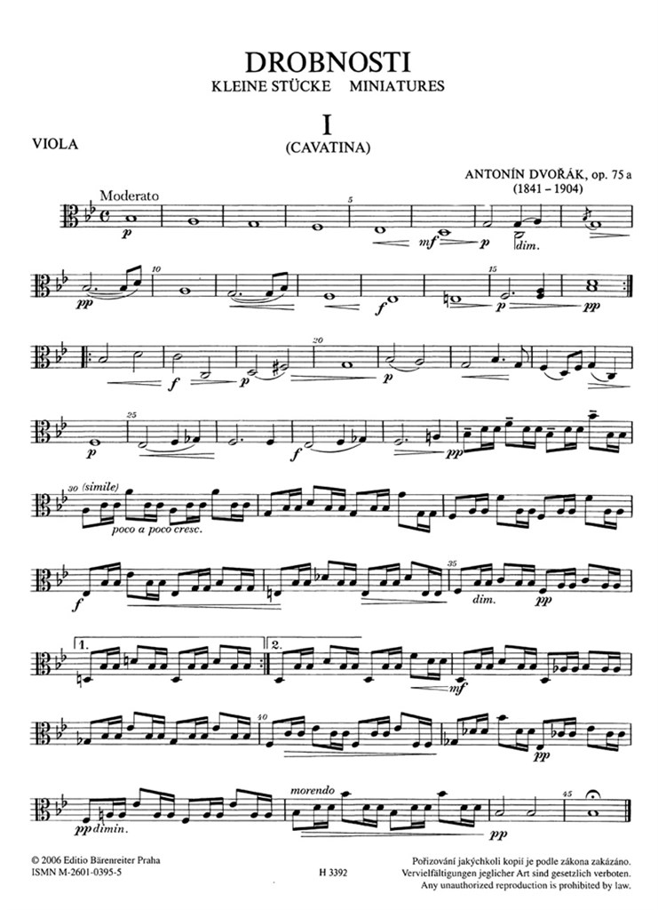 Kleine Stuecke Op. 75AorGavotte B 164