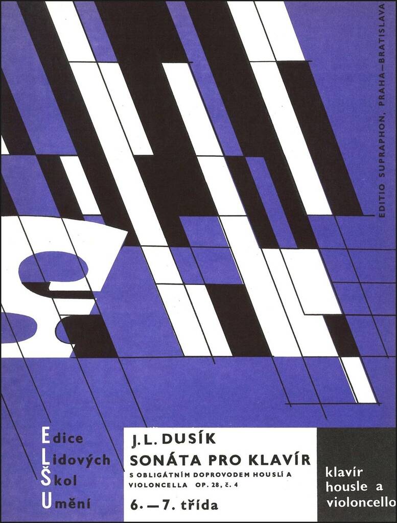 Sonate fur Klavier mit Violin- & Violoncellobegl.