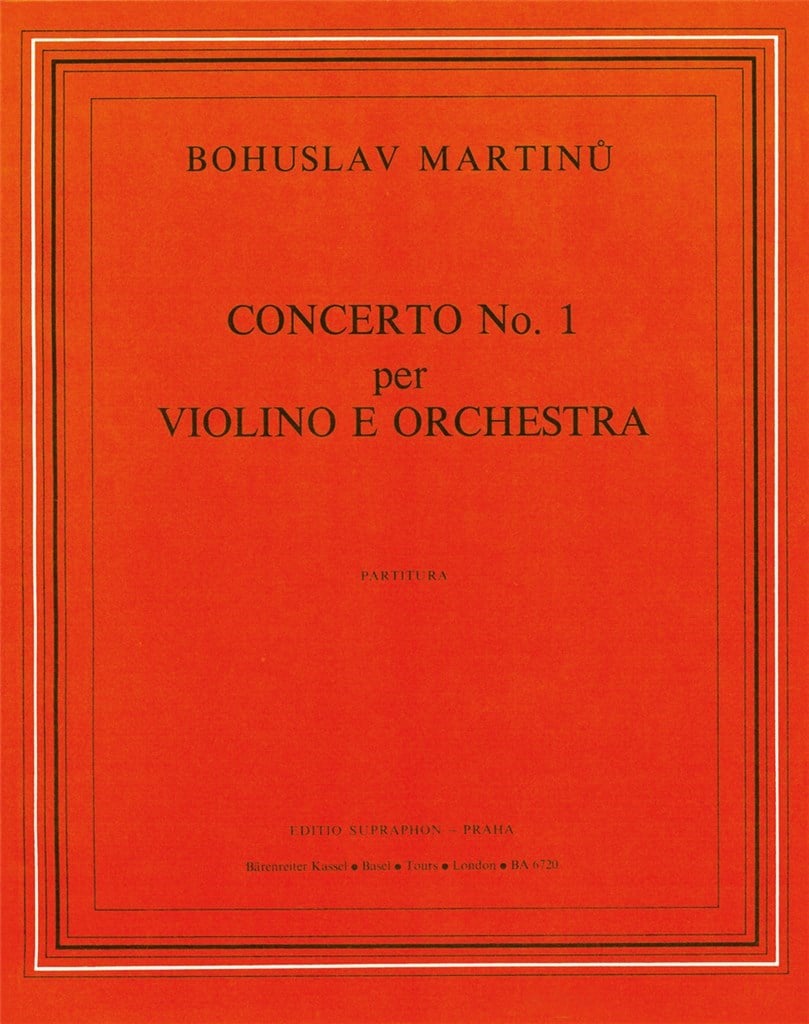Concerto for Violin and Orchestra no. 1 E major