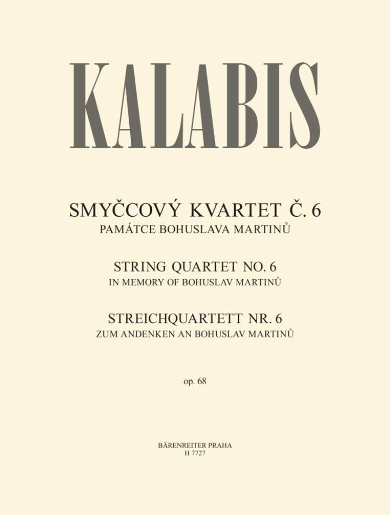 Streichquartett no. 6 op. 68