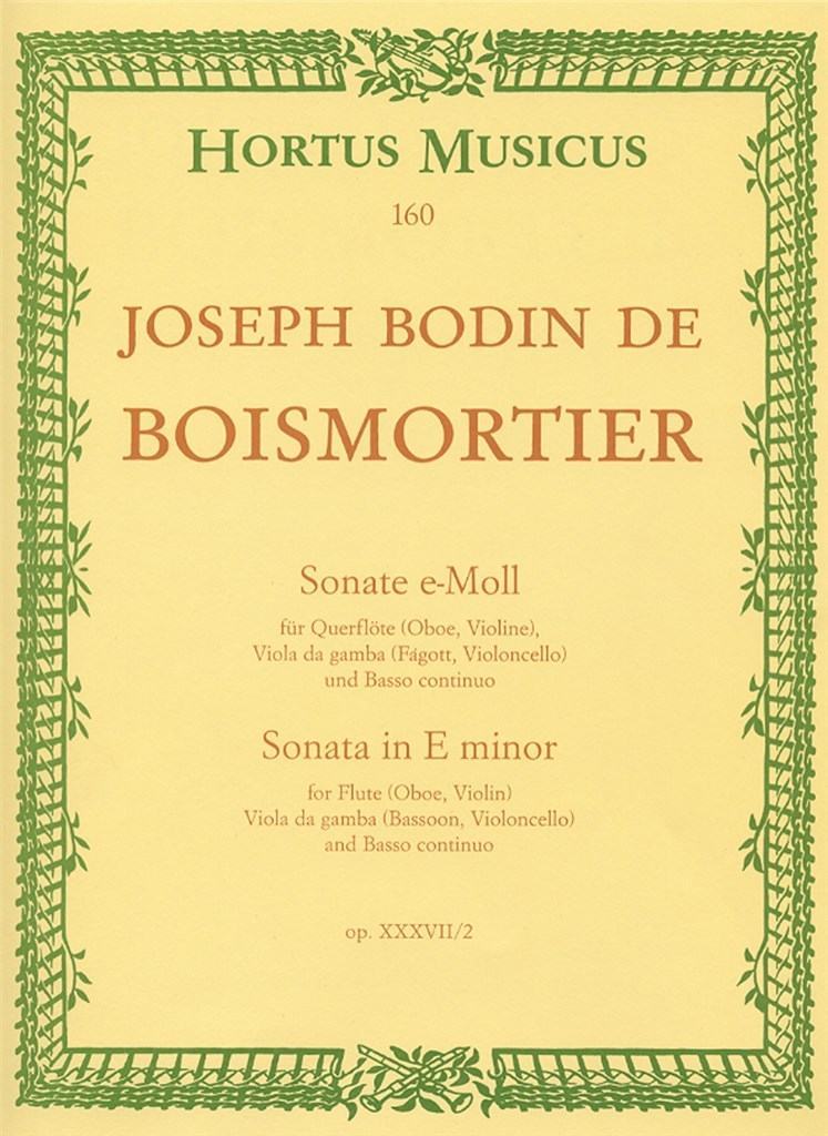 Sonata E Min Op 37-2 Fl Vagb