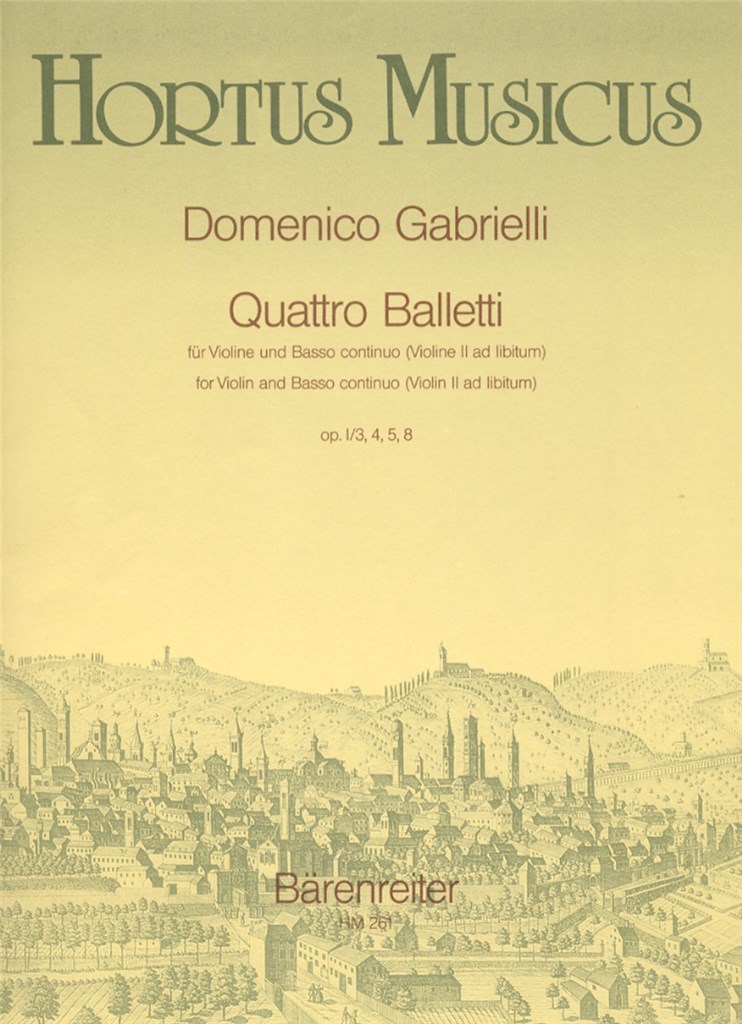 Quattro Balletti fur Violine und Basso continuo