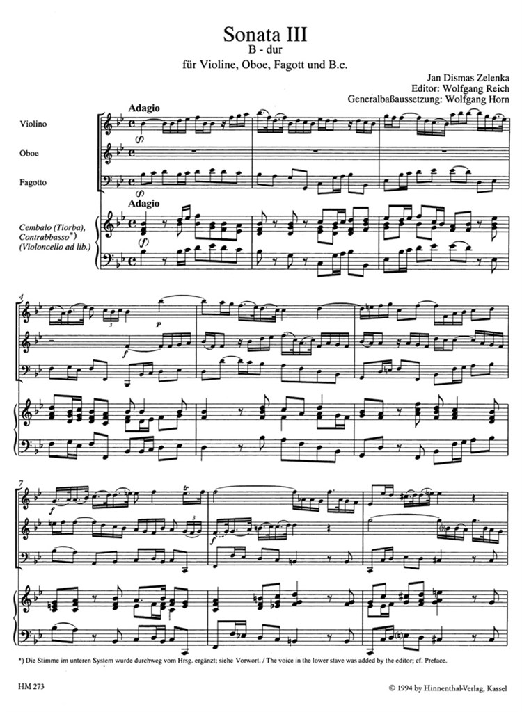 Sonata No 3 Bb Major