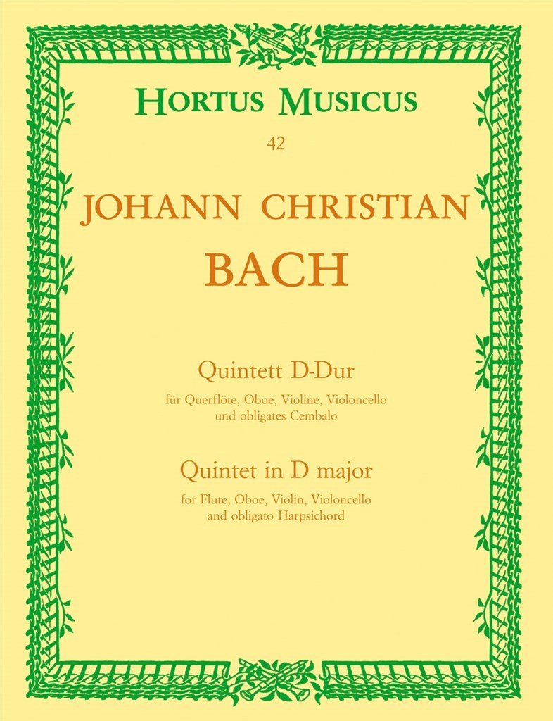 Quintet D Major (Fl,Ob,Vln,Vc,Cemb)