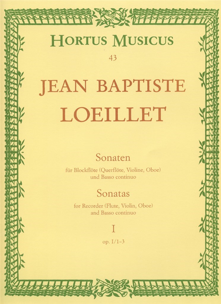 3 Sonaten Opus 1 Heft 1