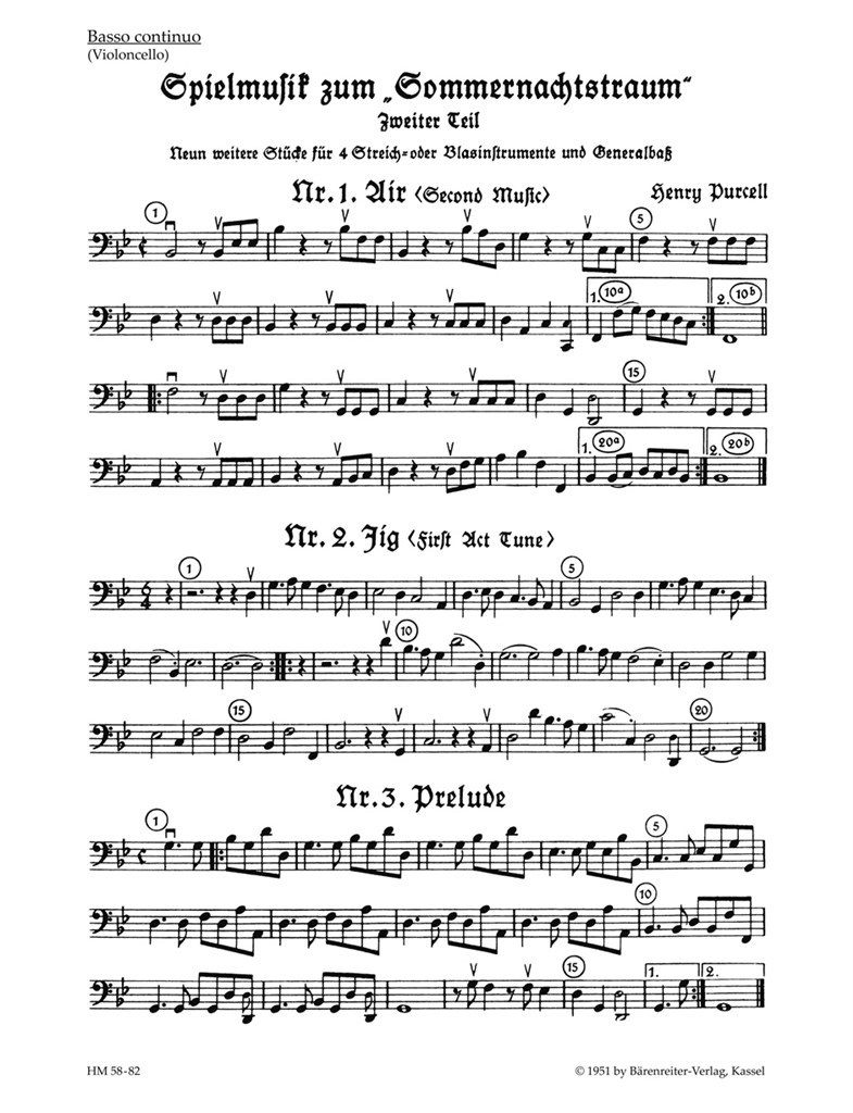 Spielmusik zum Sommernachtstraum. Bd 2 (Nr. 1 -9)
