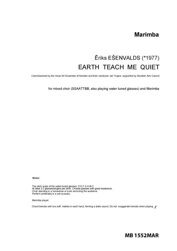 Earth Teach Me Quiet