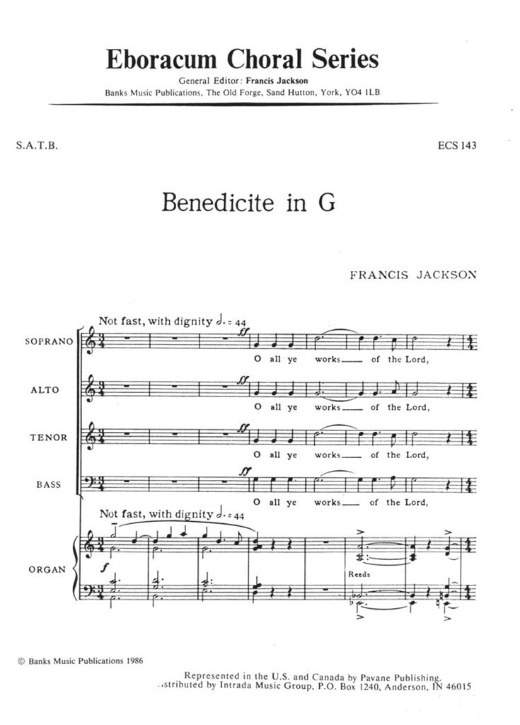 Benedicite In G