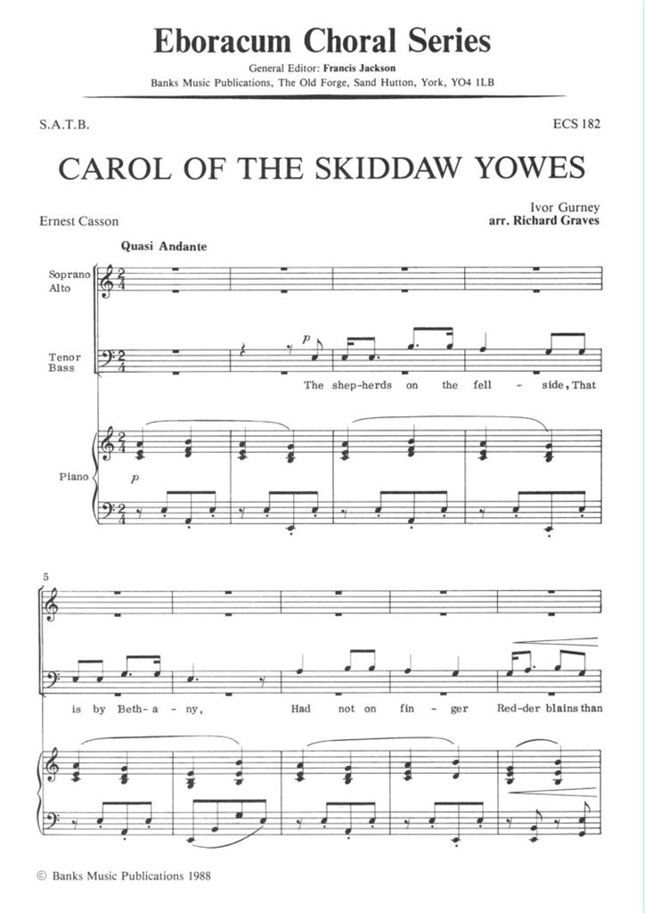 Carol Of The Skiddaw Yowes