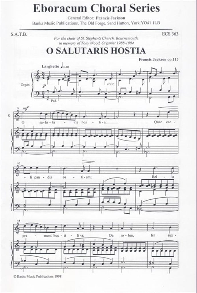 O Salutaris Hostia