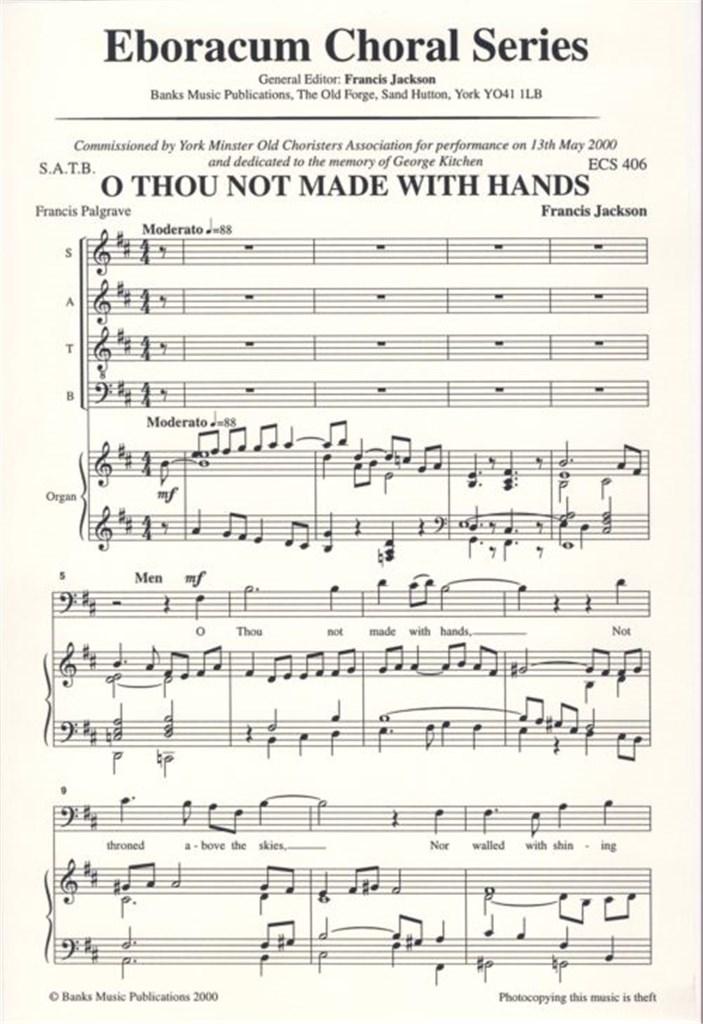 O Thou Not Made With Hands