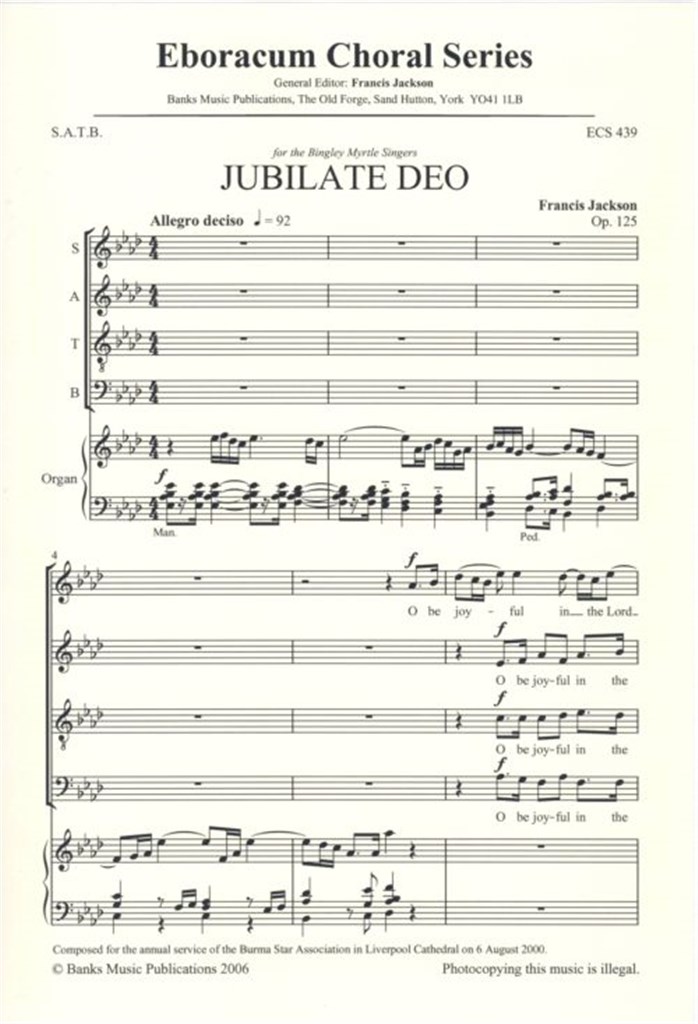 Jubilate Deo